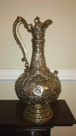 A Victorian silver ewer