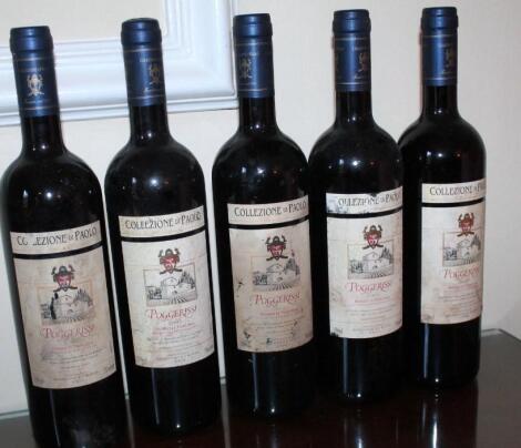 Five bottles of Collezione Di Palao Pogerissi 2007.