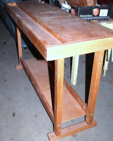 A workshop work bench