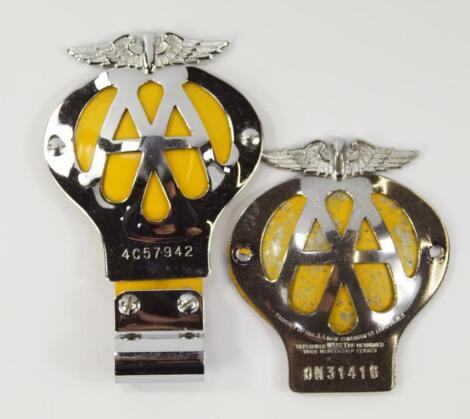 Three AA badges