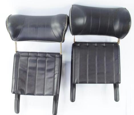 A pair of 1960s/70s headrest extensions.