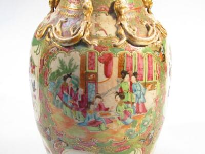 A 19thC Cantonese famille rose vase - 2