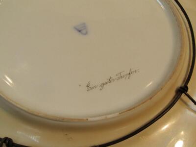 A 19thC Vienna porcelain plate - 2