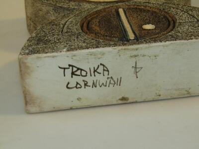 A 20thC Troika pottery anvil vase - 3