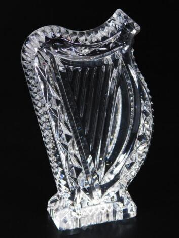 A Waterford crystal harp