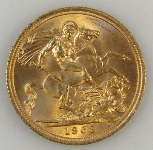 An Elizabeth II full gold sovereign