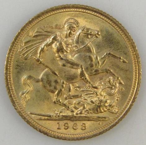 An Elizabeth II full gold sovereign