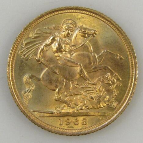 An Elizabeth II full gold sovereign