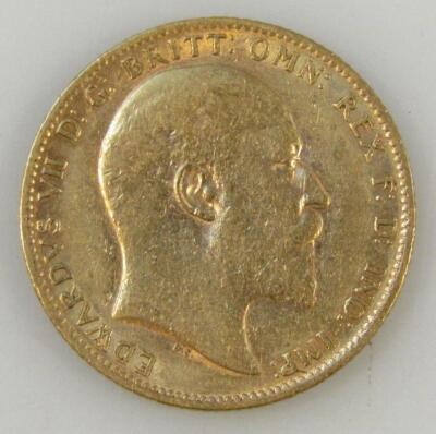 An Edward VII full gold sovereign - 2