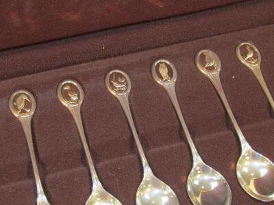 An RSPB cased silver spoon collection - 3