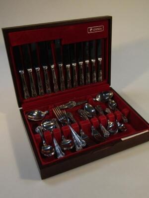 A 20thC Oneida silver plated canteen of cutlery