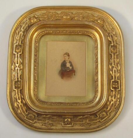 A 19thC gilt wood frame