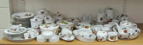 A large quantity of various Royal Worcester Evesham pattern dinnerware