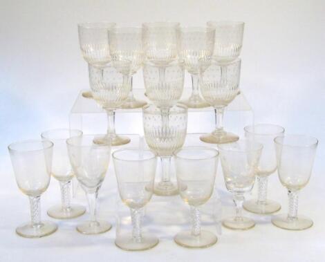 Various drinking glasses