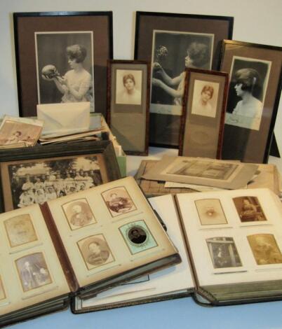 A quantity of various late Victorian photographs