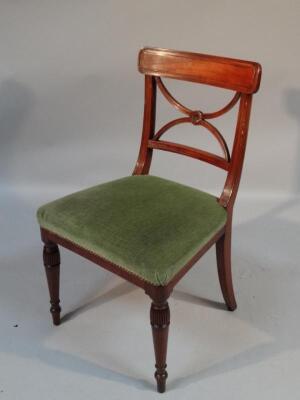 A set of 8 modern 19thC style mahogany finish dining chairs - 2