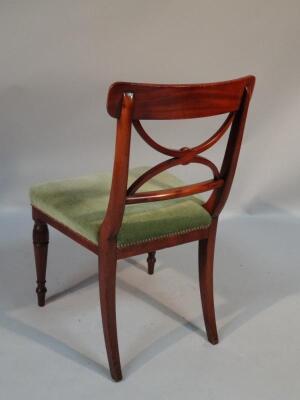 A set of 8 modern 19thC style mahogany finish dining chairs - 3