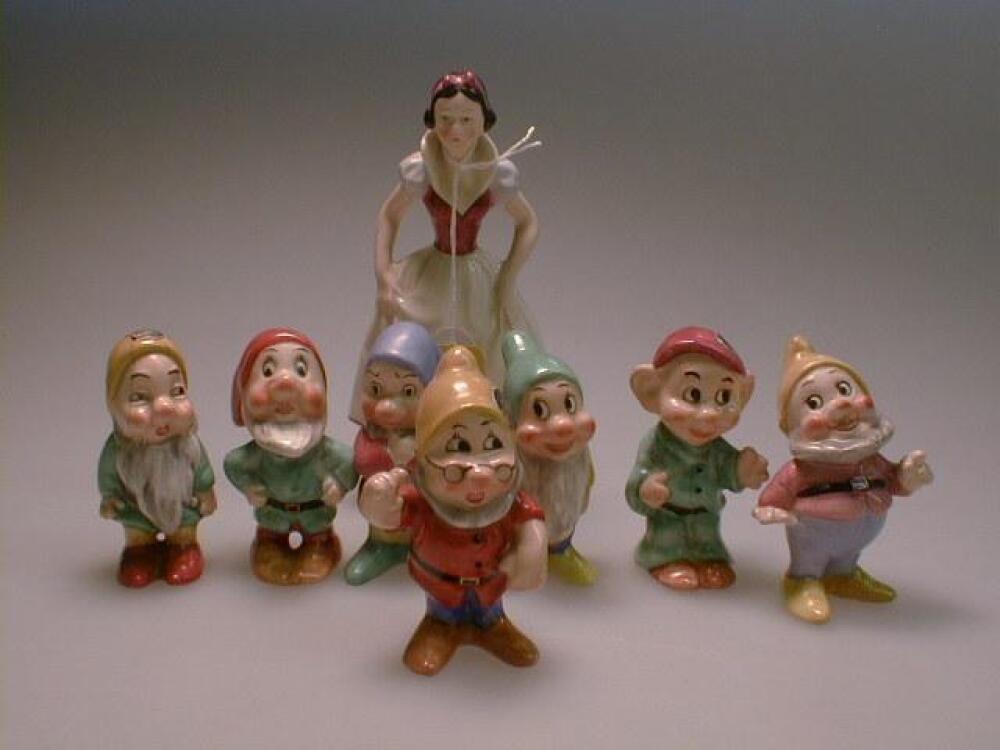 A set of Goebel Disney's Snow White and The Seven Dwarfs figures