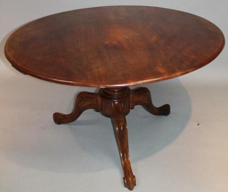 A late Victorian mahogany supper table