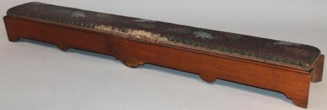 A 19thC mahogany footstool