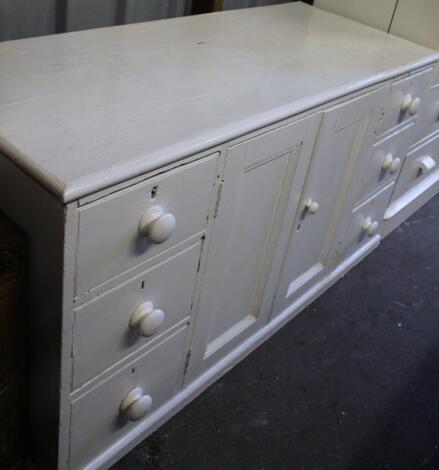 A late 19thC pine dresser