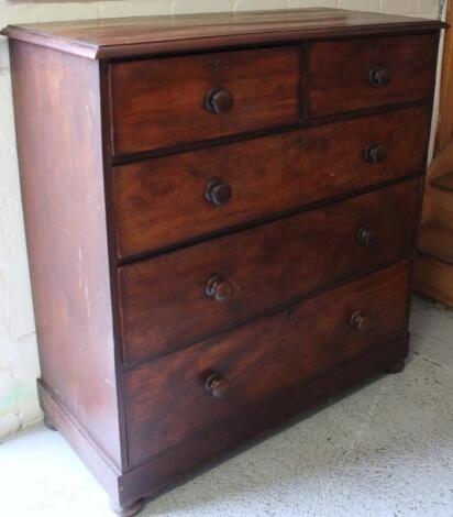 A Victorian mahogany chest