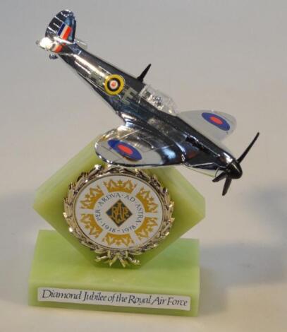 A Dinky boxed die-cast Diamond Jubilee Royal Airforce aeroplane