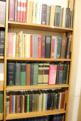 A quantity of various books on law