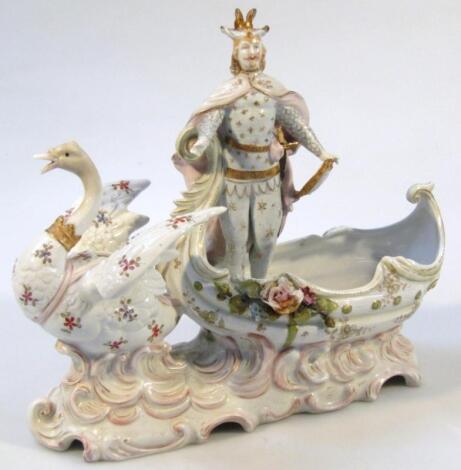 An early 20thC Continental porcelain figure group