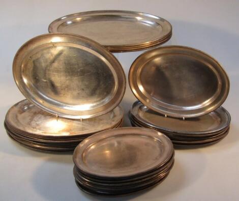 Various Lyons & Co silver plated plates