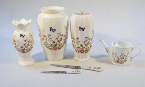 Various Aynsley Cottage Garden wares