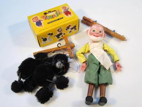 A 20thC boxed Pelham puppet