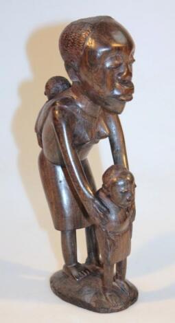 A 20thC African tribal figure group