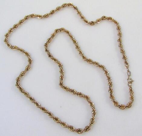 A rope twist necklace