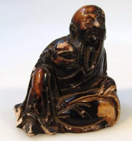 A Chinese soapstone figure