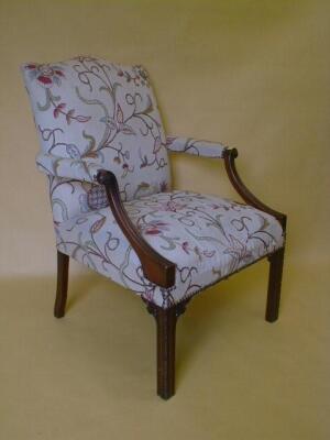 A Gainsborough style open armchair