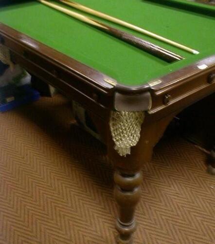 A Victorian mahogany metamorphic snooker and dining table on turned legs