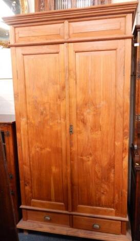 An Indonesian hardwood wardrobe