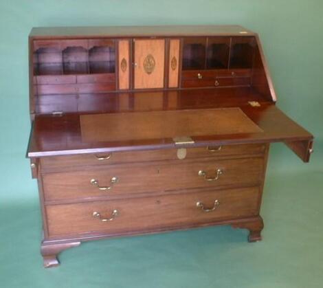 A George III mahogany fall-front bureau