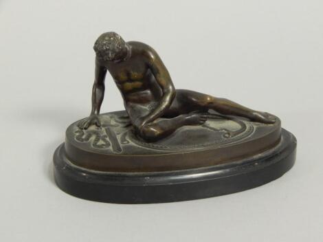 After the Antique. A Grand Tour type bronze of the Dying Gaul