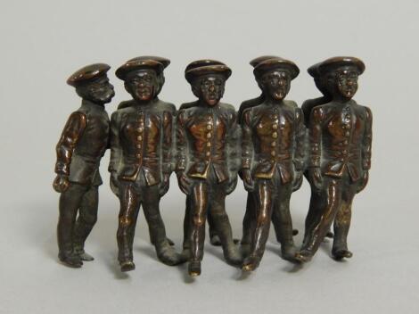 An early 20thC bronze group