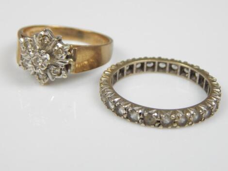 Two 9ct gold dress rings