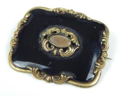 A Victorian memorial brooch