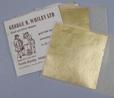 A booklet of gold leaf.