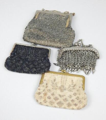 Four evening purses