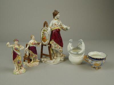 A collection of Continental porcelain