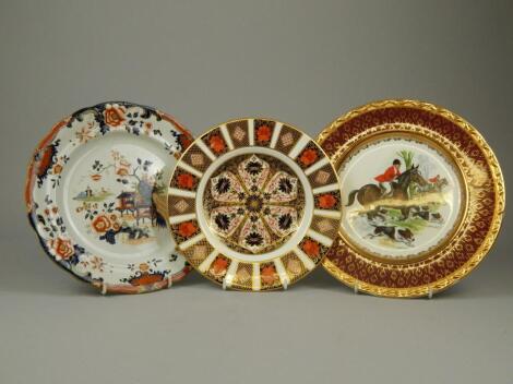 A collection of porcelain plates