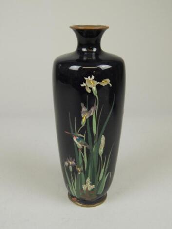 A late 19thC/early 20thC Japanese cloisonne vase