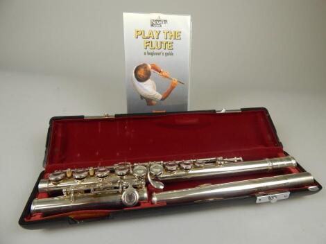 A Jupiter silver plated flute