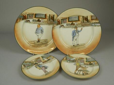 Four Royal Doulton Dickensware plates